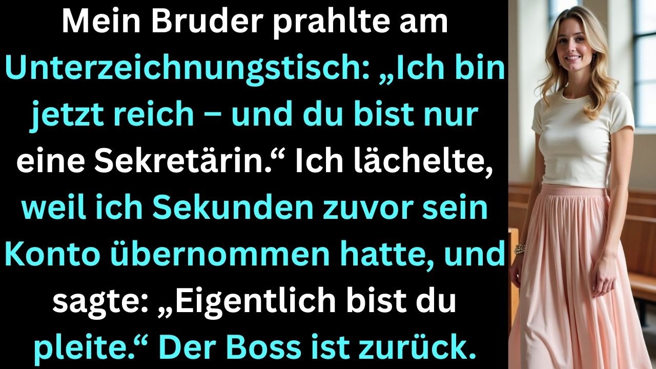 Mein Bruder prahlte: „Ich bin der Gründer“ – ich übernahm die Firma und sagte: „Eigentlich nicht …“