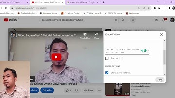 Tutorial Unggah Video Sapaan Dari Youtube di LMS Universitas Terbuka