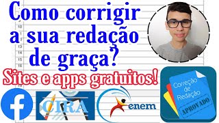 Como CORRIGIR a sua REDAÇÃO de GRAÇA: Sites e PLATAFORMAS GRATUITAS! (enem 2022, cira etc) screenshot 5