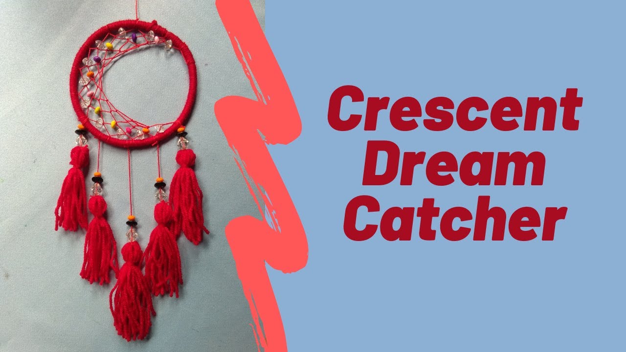 How to create a Crescent Dream Catcher - YouTube
