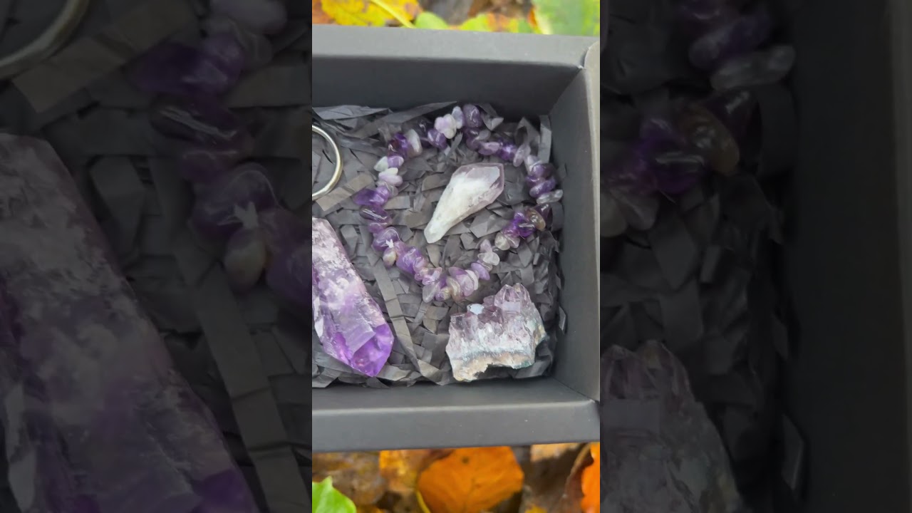 Amethyst Crystal Gift Box Set from EndlessGuidance Crystals Shop 