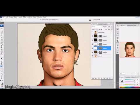 Vector Art dengan Photoshop cs - Model CR7