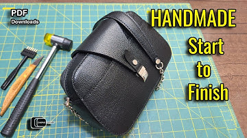 Complete Tutorial on Making a Handmade Leather Bag - Pattern Design in AutoCAD _ free Pattern