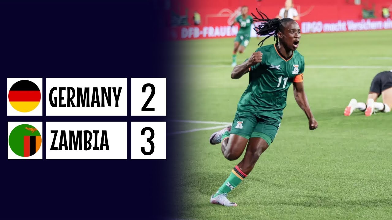 Germany vs Zambia 23 FIFA Women's Friendly Match 2023 YouTube