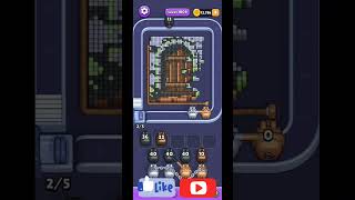 How to beat Pixel Flow Level 1009 walkthrough solution, no power ups(no commentary just chill music)