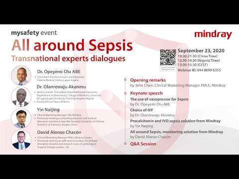 Mindray mysafety event: All around Sepsis Webinar