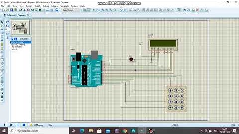 Kunci Elektronik dengan Password menggunakan Software Proteus 8 & Arduino