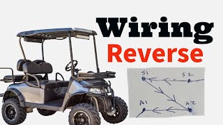 How a series wound Golf cart motor goes in reverse.