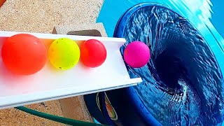 Marble Run 1000 Marbles Rain Gutter VS Mega Whirlpool ASMR #028