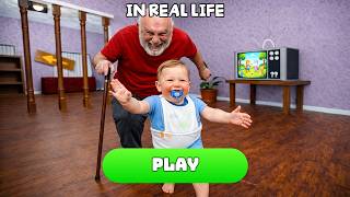 BOBBY Runs from GRANDPA IN REAL LIFE OBBY - Roblox Update Full Gameplay