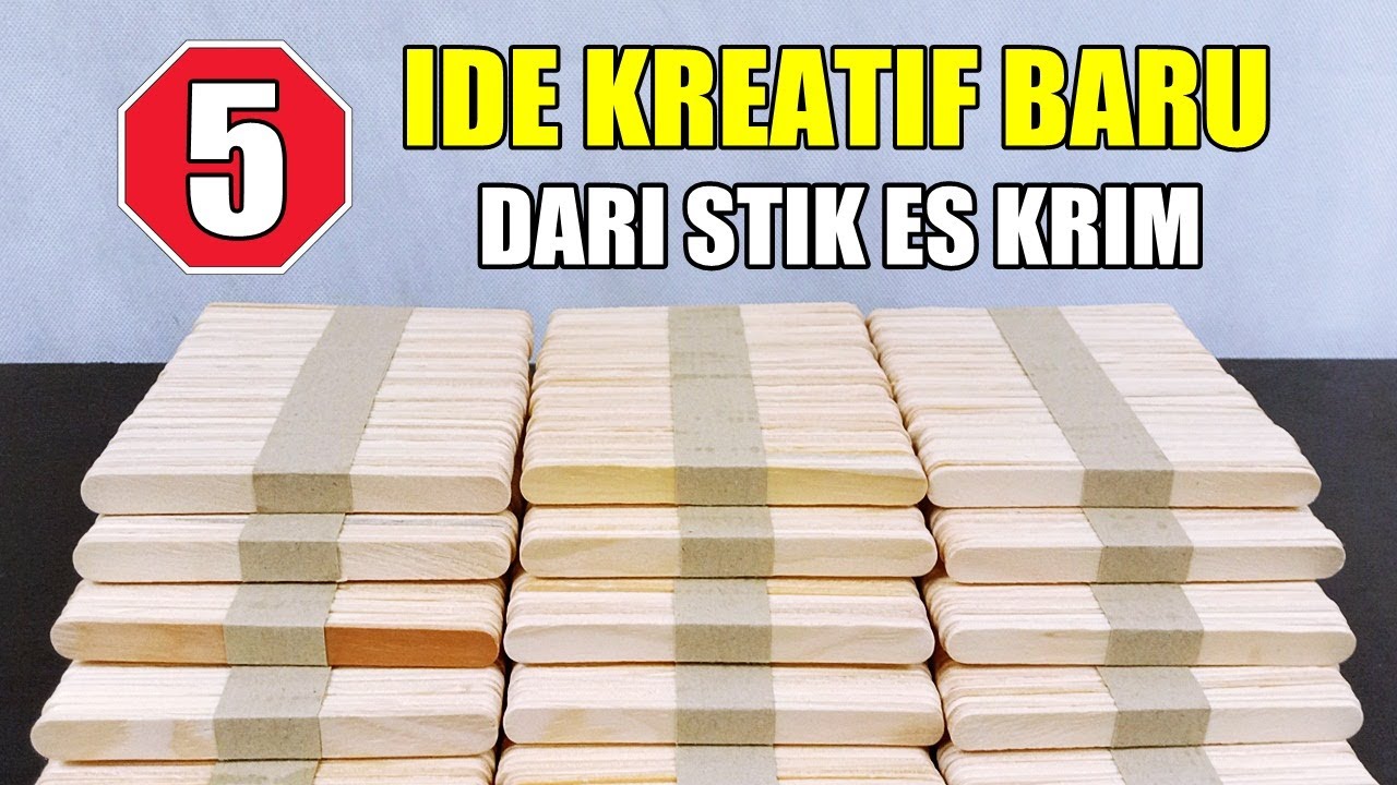 5 Ide Kreatif Baru dari Stik Es Krim