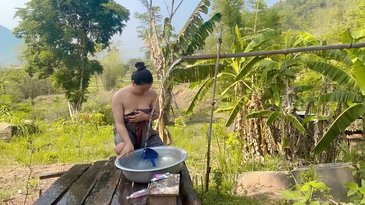 อัพเดทมะม่วงและอาบน้ำในยามบ่าย อากาศร้อนมาก
