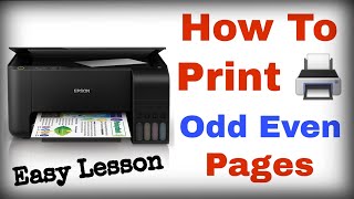 How to Print 🖨 Odd Even pages| How to print odd even pages separately?