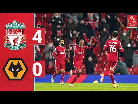 Highlights: Liverpool 4-0 Wolves | Fans welcomed back to Anfield in style