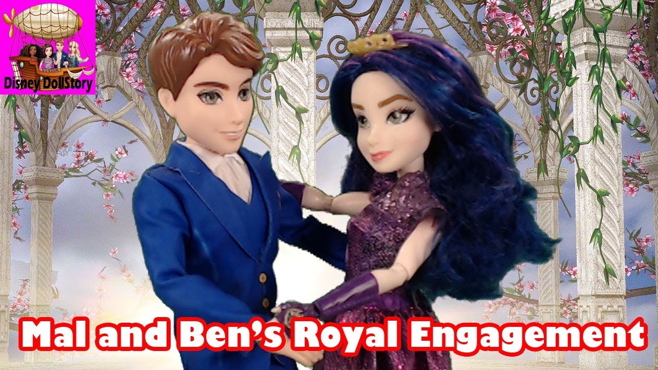 Descendants Mal and Ben Dolls, Inspired by The Royal Wedding
