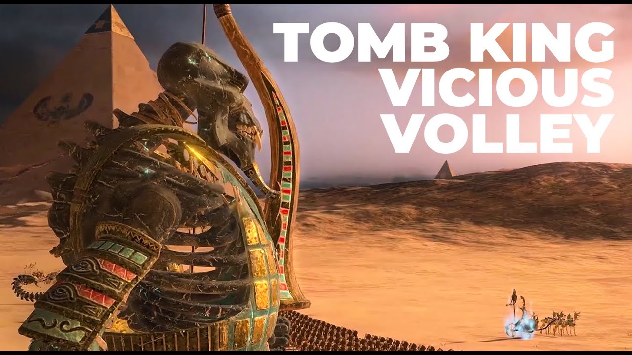 TOMB KINGS GIGANTIC Archers Unleash HELL | Total Cinematic Battle