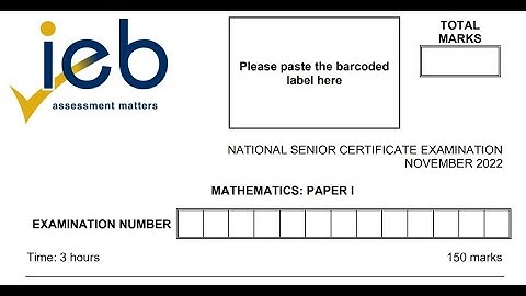 Grade 12 IEB Maths P1 2022 Revision PART 1
