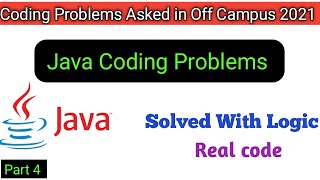 java off campus 2021 #coding problems asked in various MNC| off #campus coding problems for #java