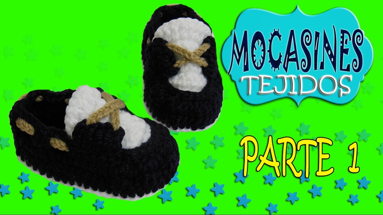 Gimnasia Poner la mesa Ahuyentar Zapatos mocasines clásicos tejidos a crochet | parte 1/2 - YouTube