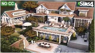 Sims 4 Family Dream Mansion Split Levels No Cc - Speed Build Kate Emerald