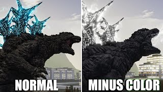 Godzilla Minus One Atomic Beam Minus Color Ver. Vs Normal - Kaiju Arisen Update