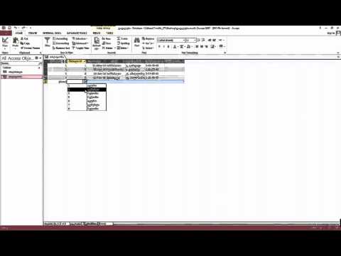 ჩამოშლადი სიის შექმნა მონაცემების ფორმირებით; ცხრილებს შორის “ერთი – მრავალთან” ტიპის კავშირის დამყა