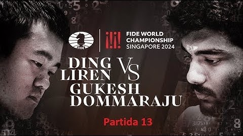 13th match of the 2024 World Championship, between Ding and Gukesh
