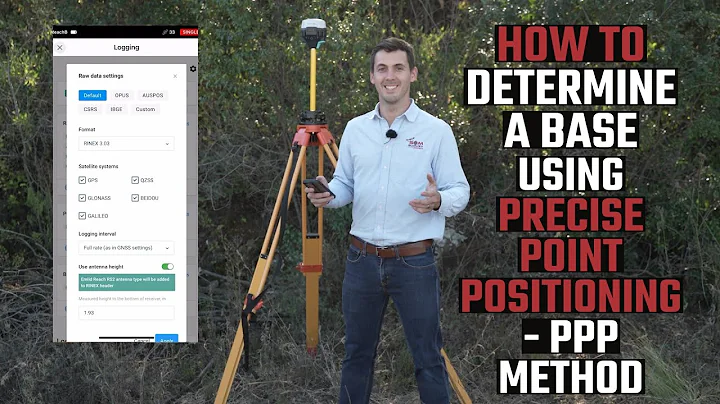 How to determine a base using PPP Method | EMLID Reach RS2 GPS Training.