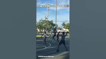Shug and Malcolm clocked in 🏀🔥💯 #basketball #sports #hoop #win #game #florida #score #highlights