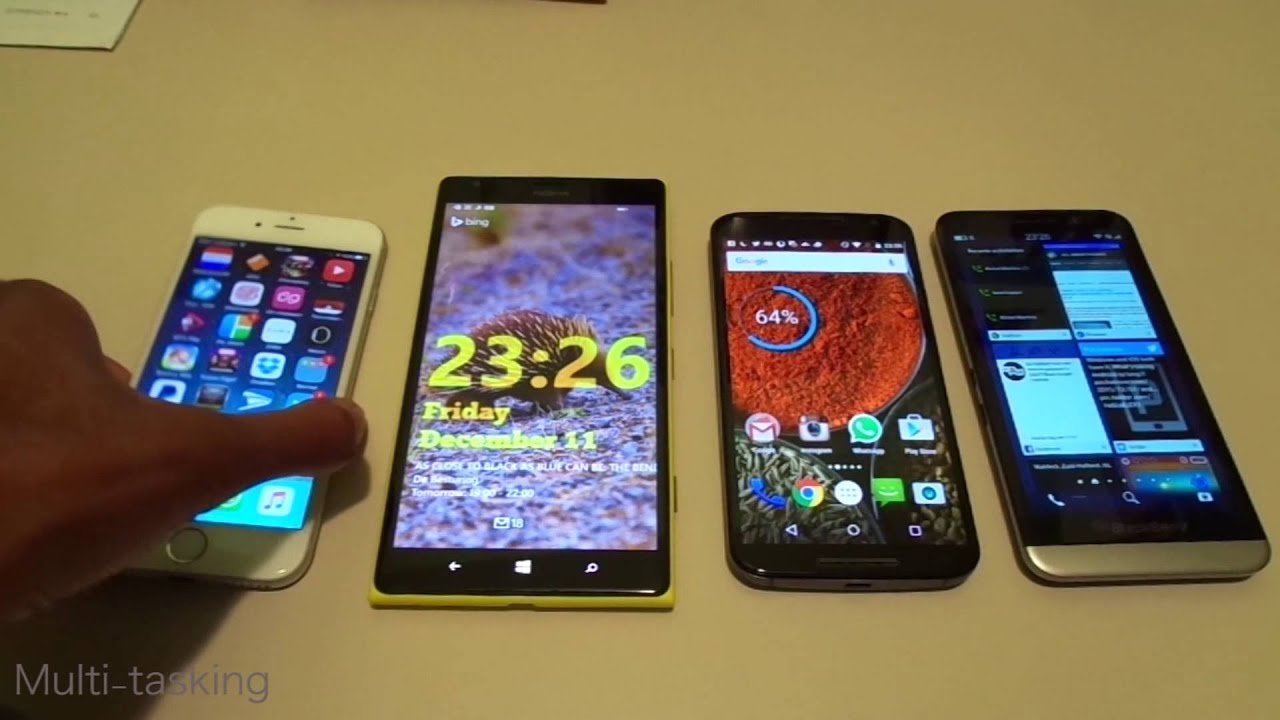 BlackBerry 10 VS Windows Phone VS IOS vs Android OS WARS 2015/16 part 2 ...