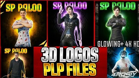 Bgmi 3D Logos Plp Files | Special Glowing Plp Logos Files
