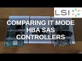 Comparing HBA IT mode SAS controllers