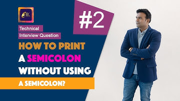 How to Print a semicolon WITHOUT using a semicolon | C interview questions for freshers | ABC