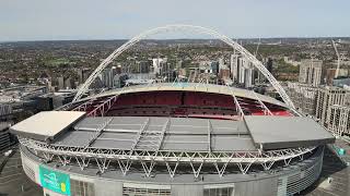 Wembley stadium London 4k drone flight