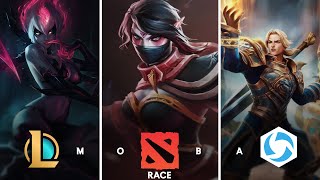 The MOBA Race - League of Legends vs Dota 2 vs Heroes of the Storm