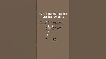Two Digits Square Ending withs 5#maths #shorts #squaretrick