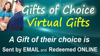 Virtual Gifts for Employees and Clients lets them choose their gift