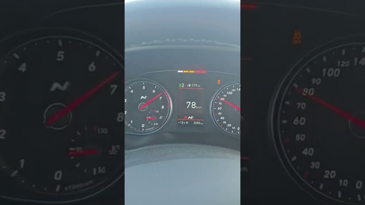 Нулевой зацеп на льду. Приборка хендай i30n. В отсечку - YouTube