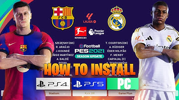 HOW TO INSTALL OPTION FILE PES 2021 PC\PS4\PS5