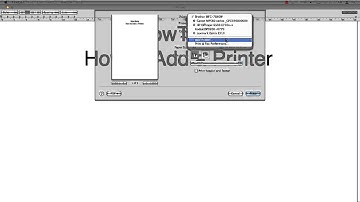 How to Add a Printer in Mac