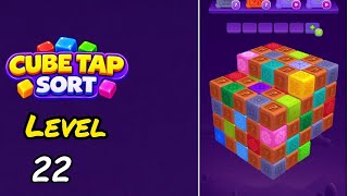 Cube Tap Sort Level 22 Walkthrough