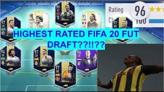 THE HIGHEST RATED DRAFT IN FIFA 20!?!