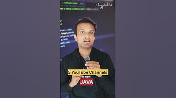 5 YouTube Channels to learn JAVA