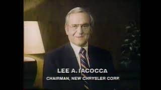 Dodge Ares K 1981 Chrysler Car Commercial With Lee Iacocca & Espinoza Family