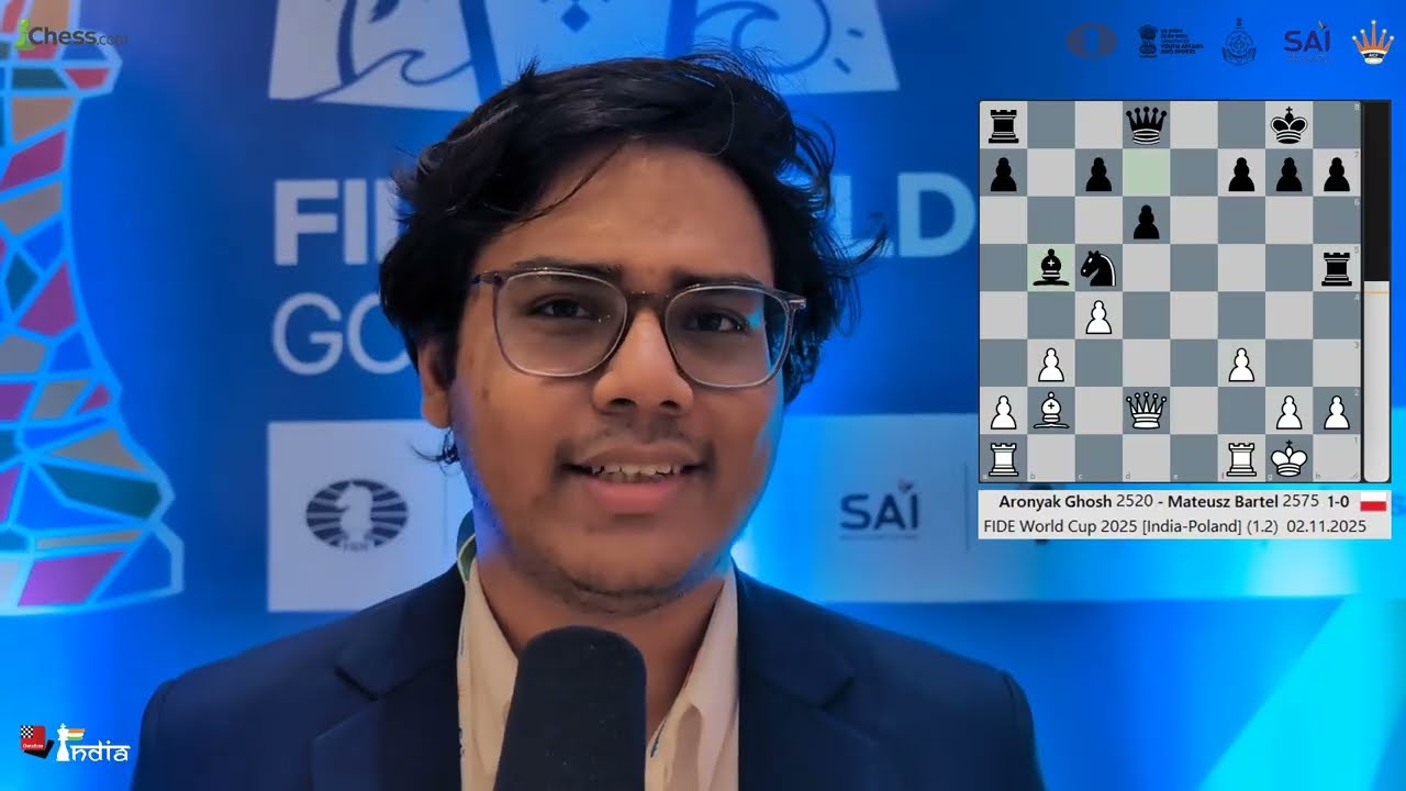 India's highest rated IM Aronyak Ghosh KOs GM Mateusz Bartel