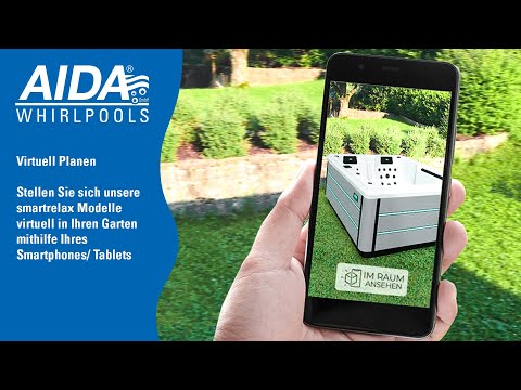 Whirlpool Garten Ideen: Virtuelle Gartengestaltung mit Augmented Reality von AIDA Whirlpools
