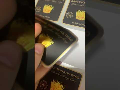 Video Tem đông trùng hạ thảo| Tem decal gương| Thiết kế và... - youtube