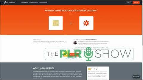 Video PLR-Course SAMPLE-Warrior Plus Tutorials-Make A Connection to Zapier