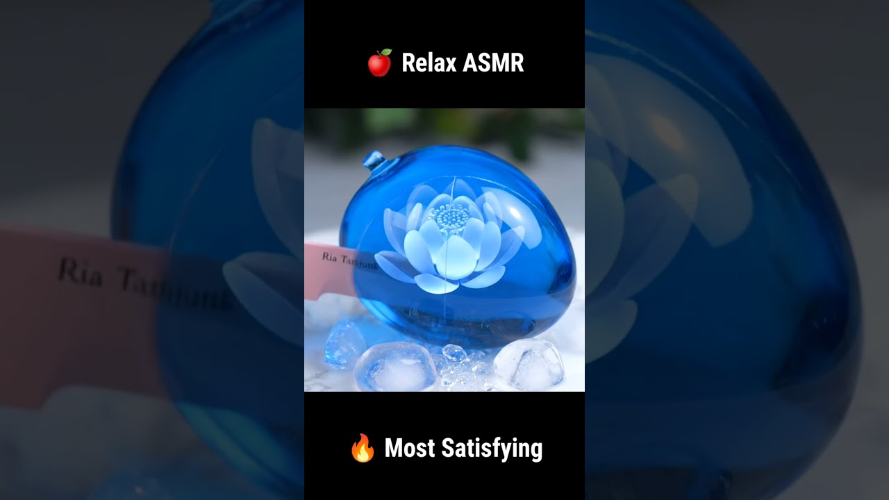 🌈 Cutting Glass Fruit 🍓✨ 