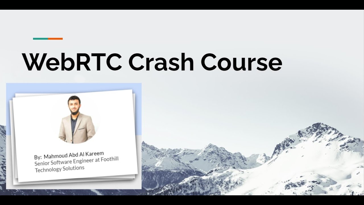 WebRTC Crash Course In Arabic - YouTube